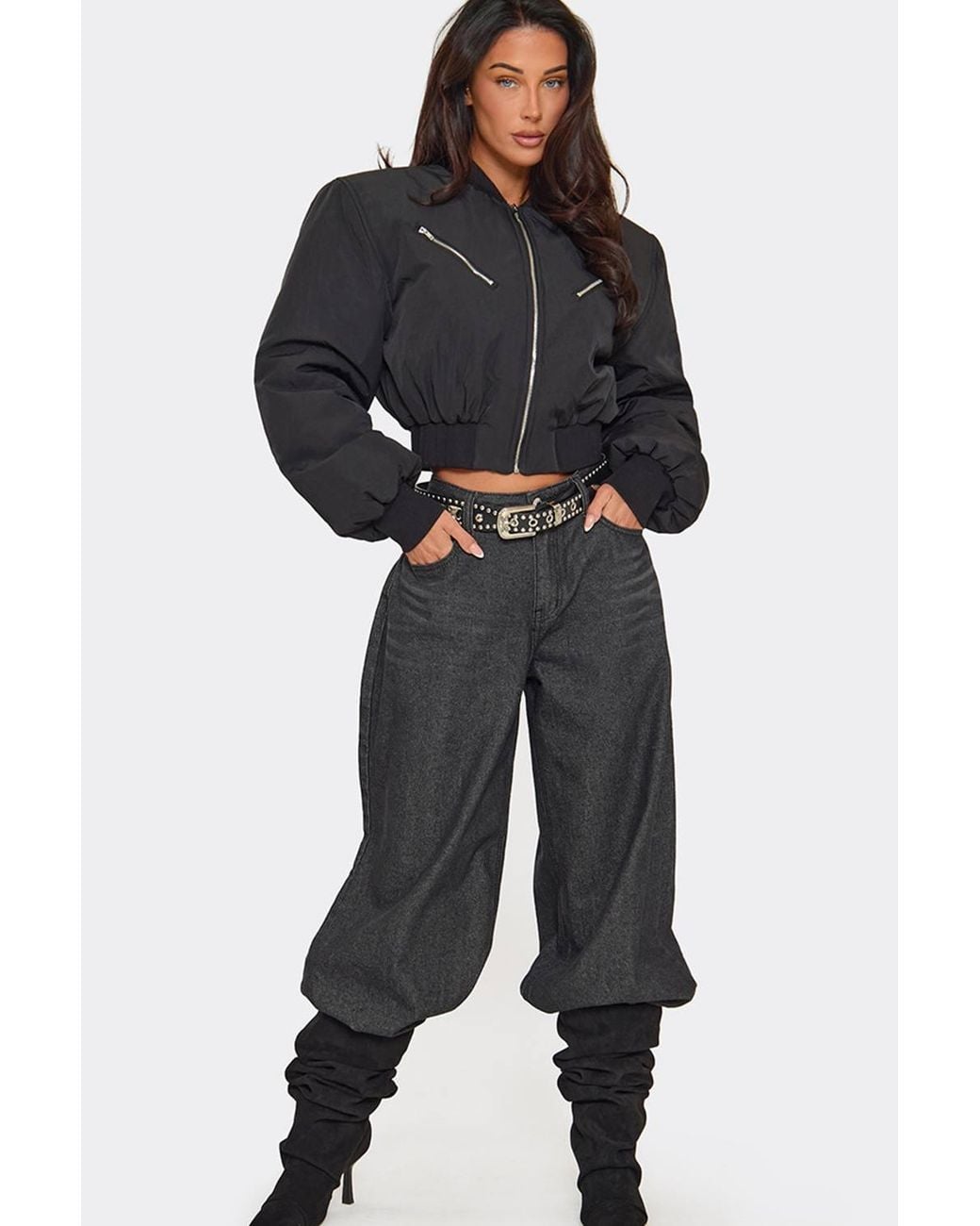 EGO Black Long Sleeve Zip Jacket