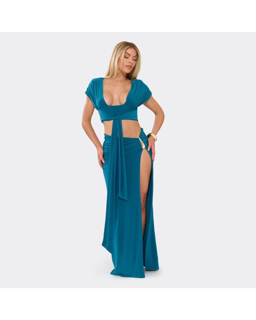 EGO Blue Maxi Skirt