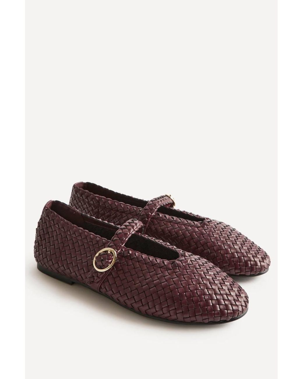 Linzi Purple Debut Handwoven Mary Janes