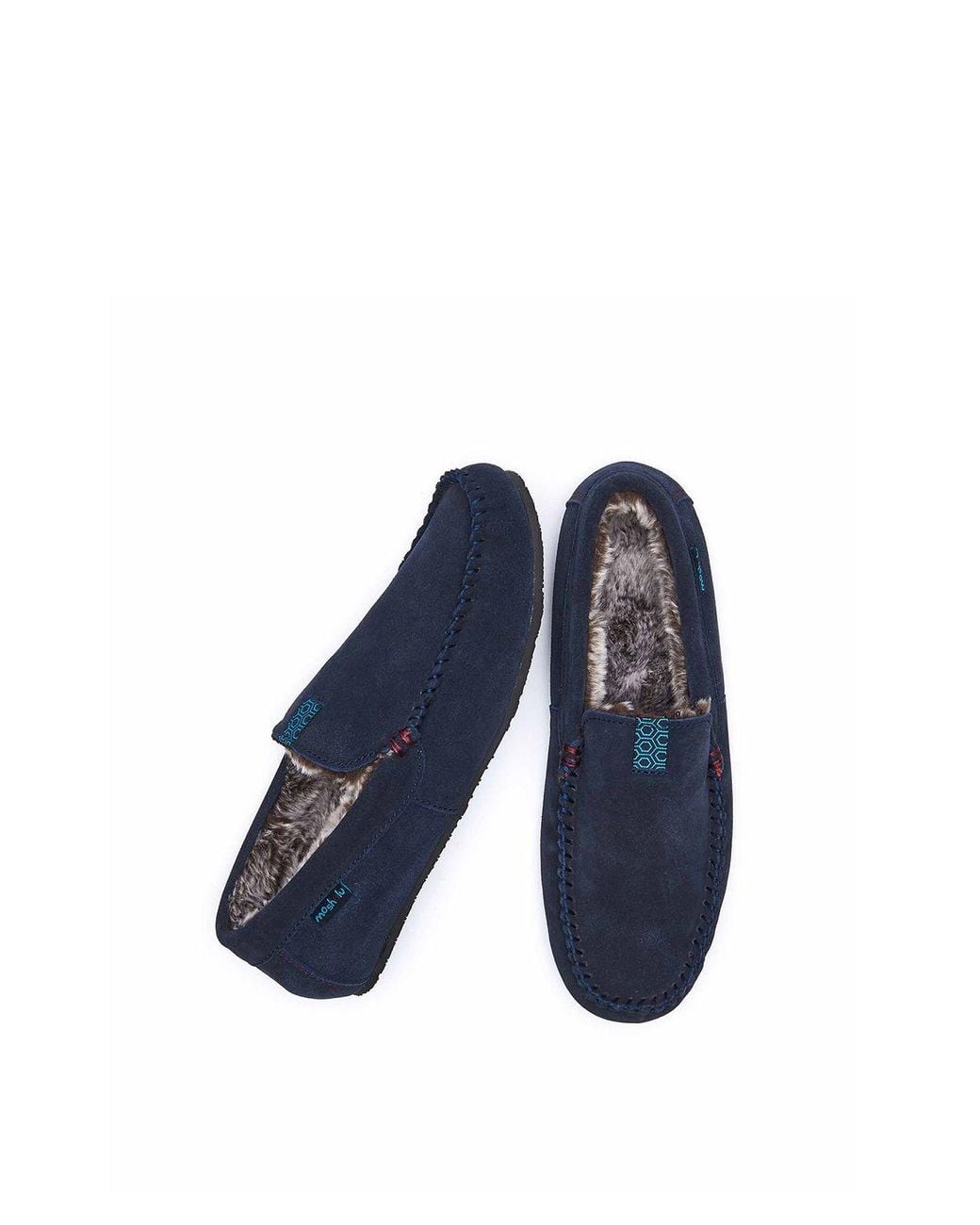 Moshulu Blue 'Fielding 3' Moccasin Slippers for men