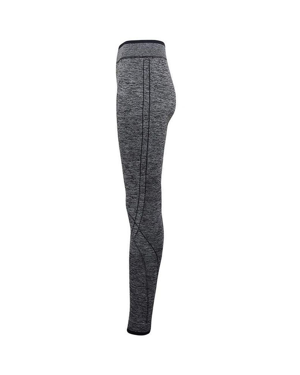 Tridri Gray Seamless 3D Fit Multi Sport Performance Leggings