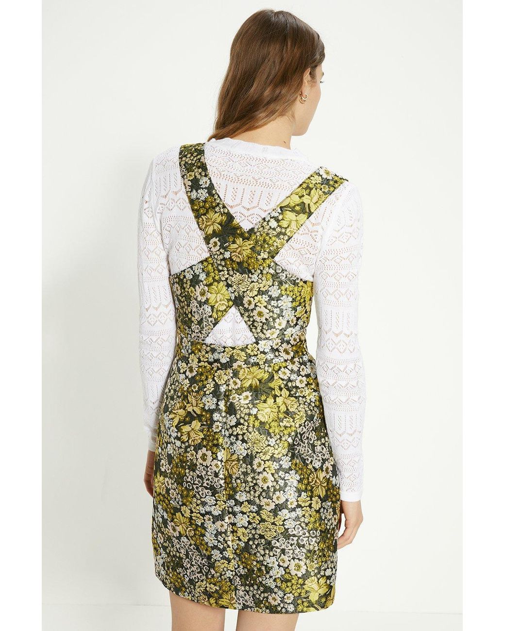 Oasis sales pinafore dress