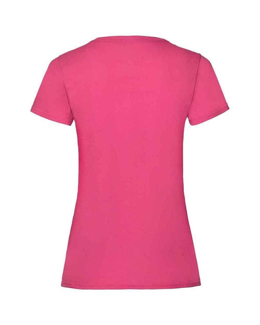 Fruit Of The Loom Pink Valueweight Heather Lady Fit T-Shirt