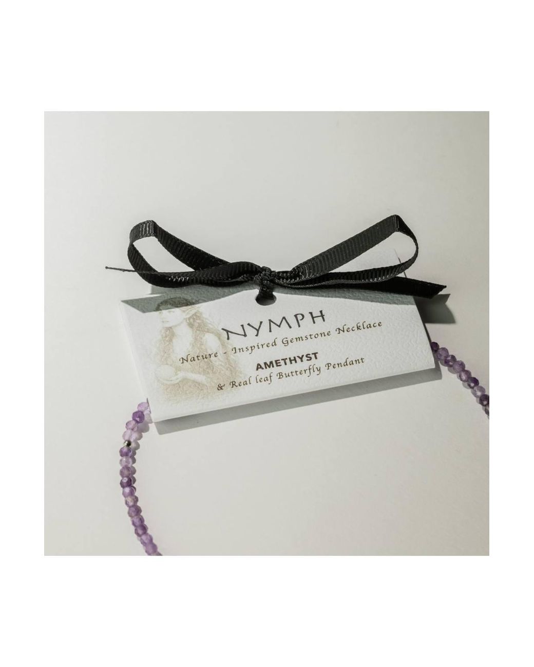 KDMD Purple Nymph Amethyst Gemstone Necklace