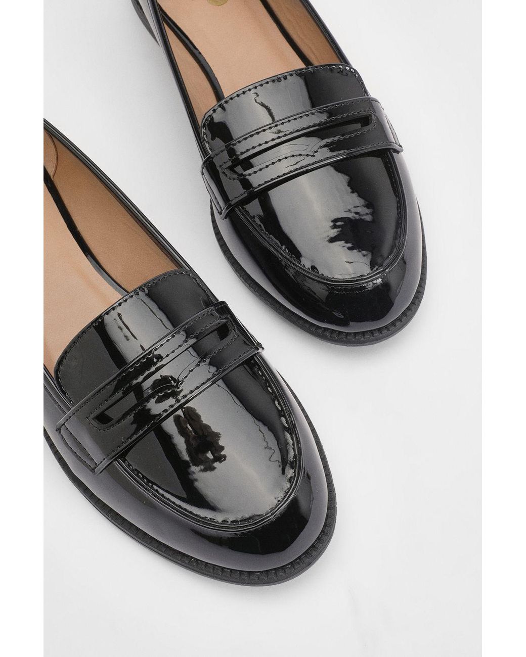 Dorothy Perkins Black Lara Penny Loafers