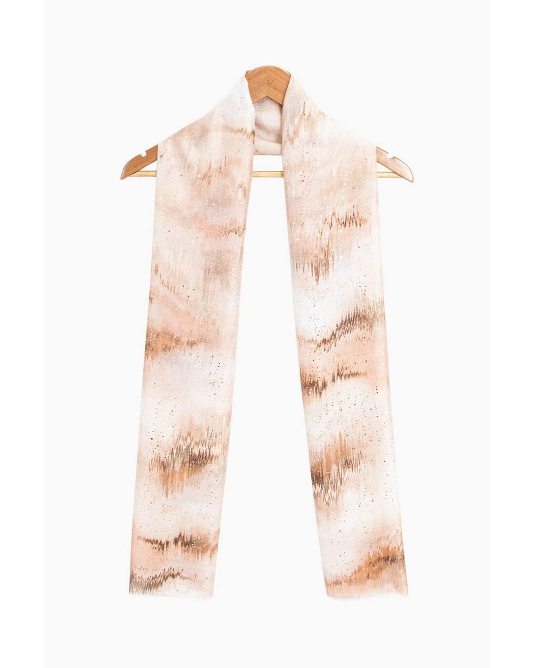 SARTA Natural Aurora Metallic Ombre Lightweight Foil Scarf