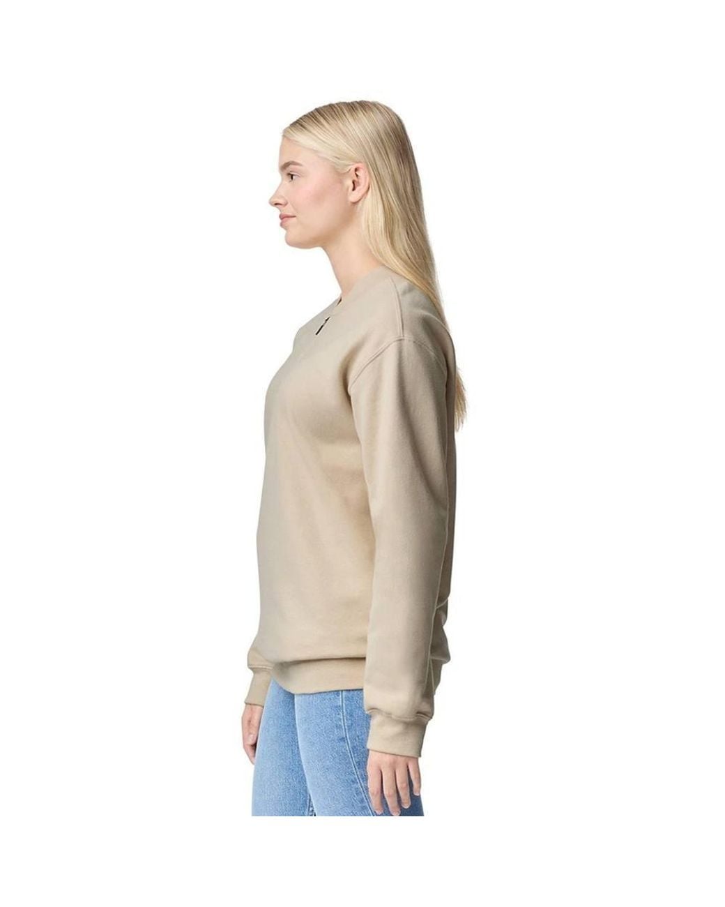 Gildan Natural Softstyle Midweight Quarter Zip Sweatshirt for men