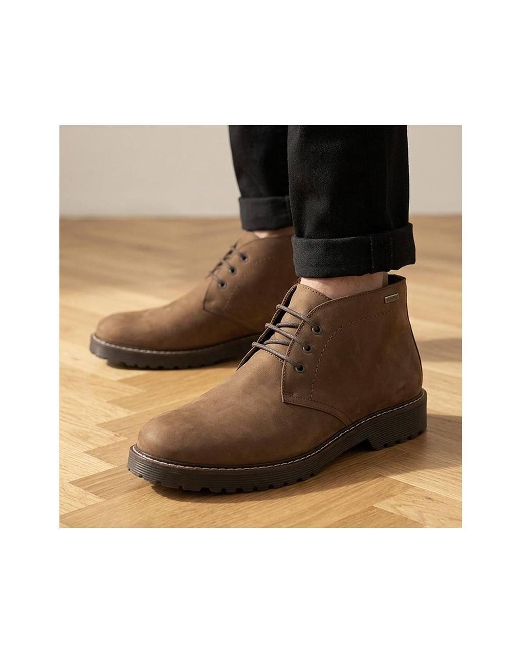 Jones Bootmaker Brown Hartland Waterproof Leather Boots for men
