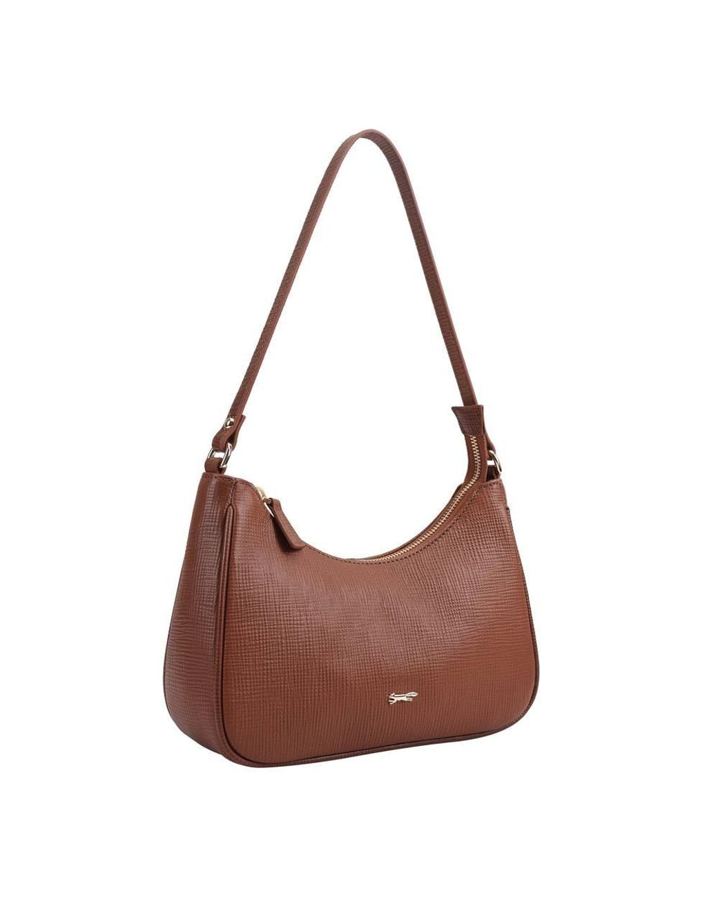 Paul Costelloe Brown Delphine Leather Shoulder Bag
