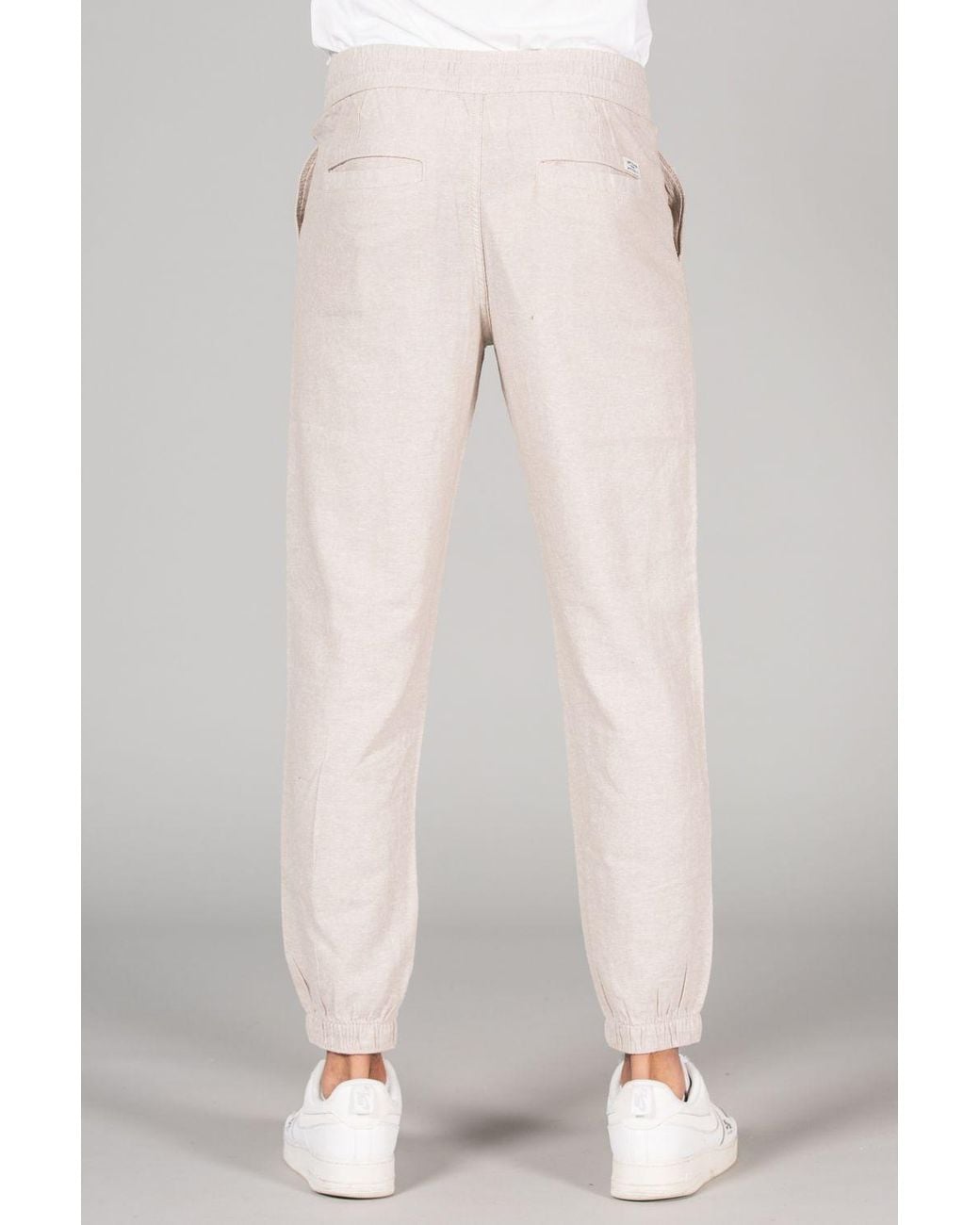 Tokyo Laundry Natural Linen Blend Classic Fit Trousers for men
