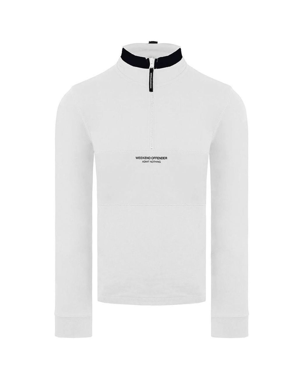 Weekend Offender White Lusaka Milk Sweater for men