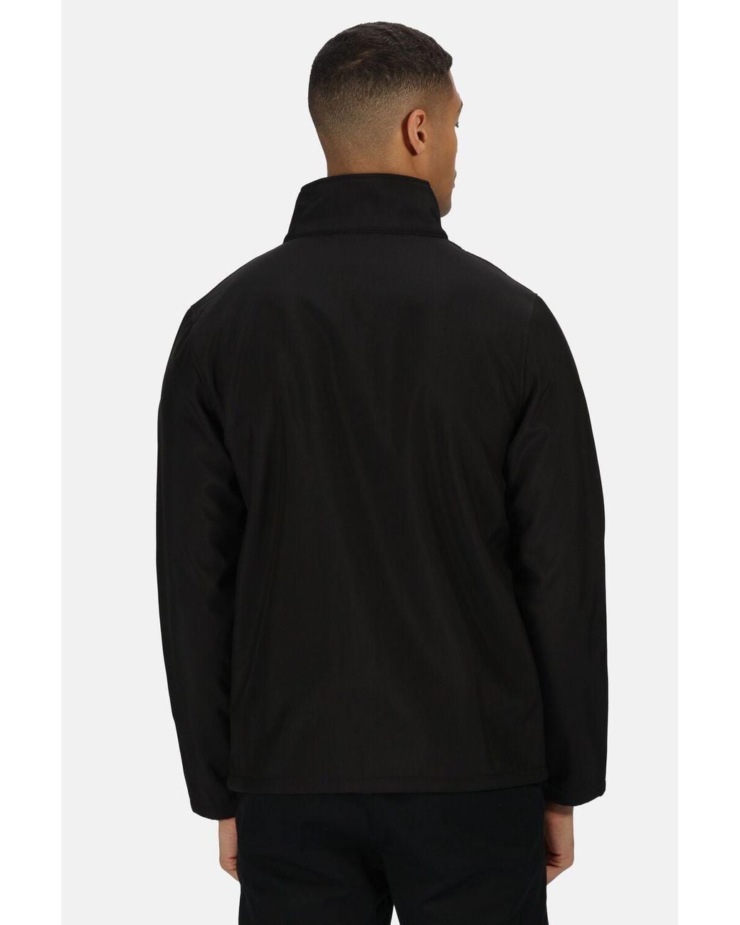 Regatta Black Ablaze Printable Softshell Jacket for men