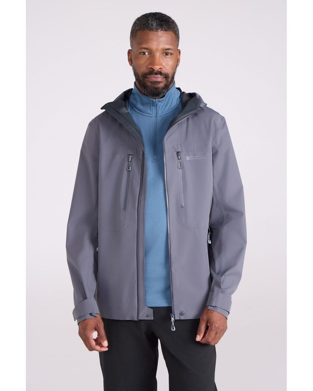 Mountain Warehouse Purple 'Kailash' Waterproof Taped Seams Pfc Free Ultra 2.5 Layer Jacket for men