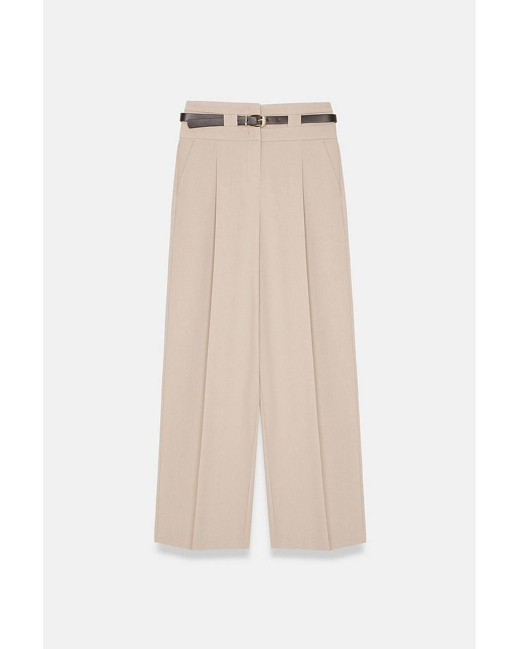 Dilvin Natural Straight-Leg Pants