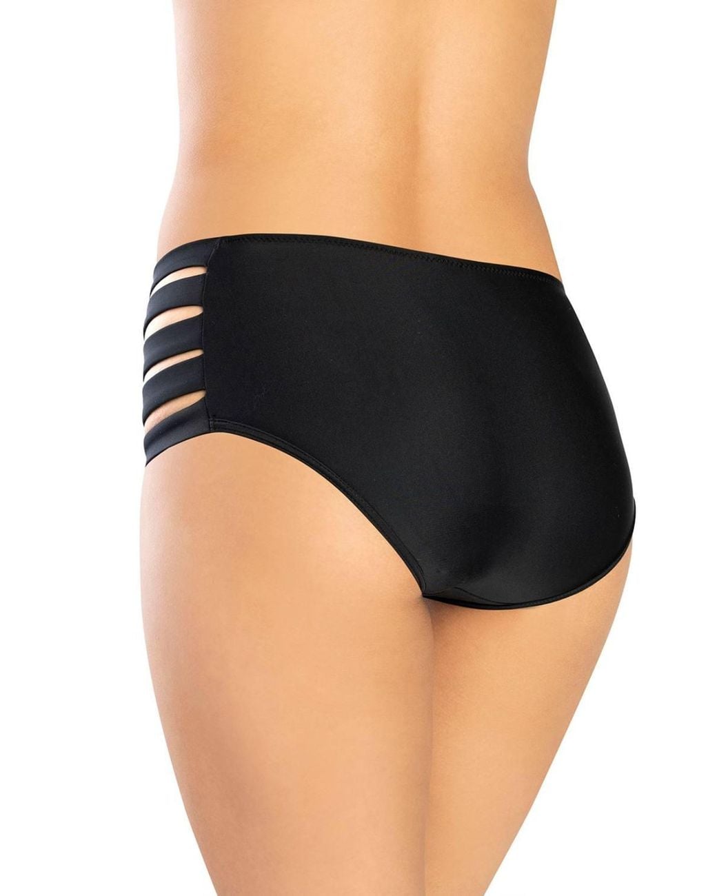 KDMD Black Stripe Swim Briefs With Italian Fabric