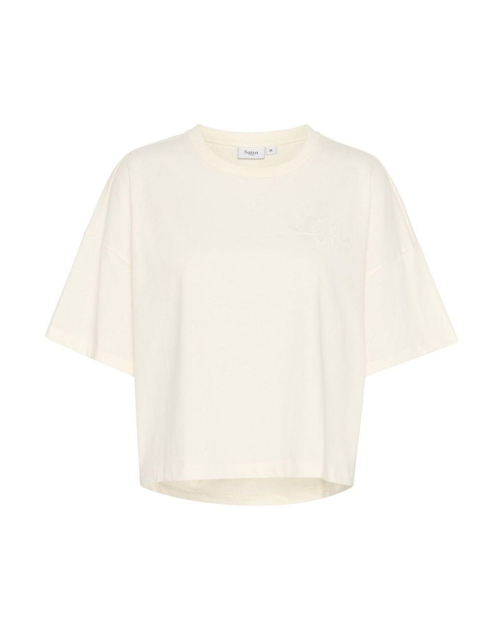 Saint Tropez White Jalinusz Boxy Fit T-Shirt