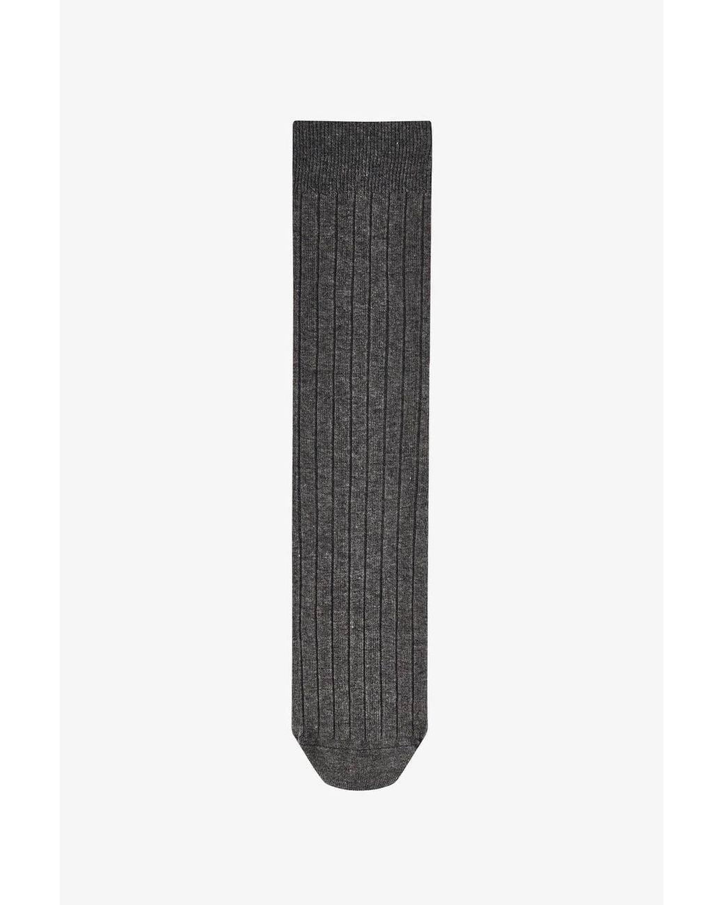 Penti Black Cool Ribbed Jacquard 2-Pack Crew Socks