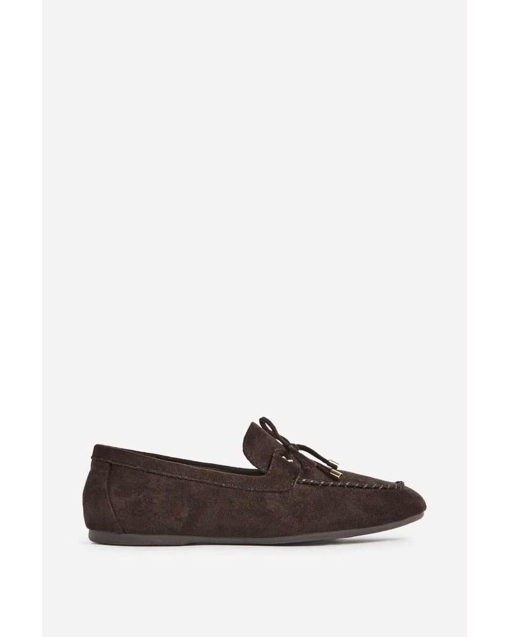 Linzi White Relevant Faux Suede Loafers