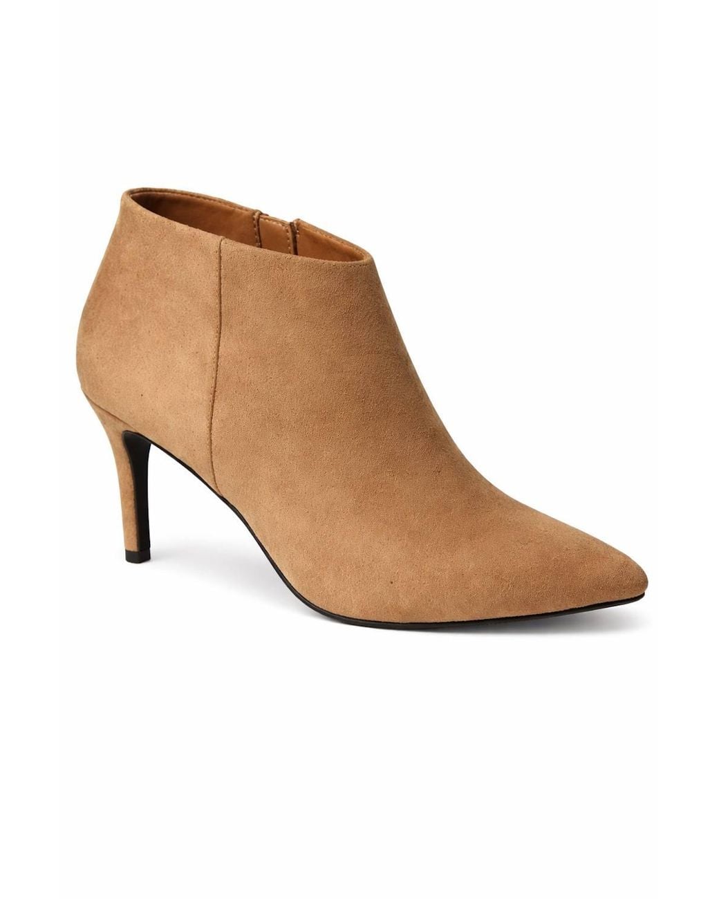Spot on Black Pointed Toe Stiletto Heel Ankle Boots