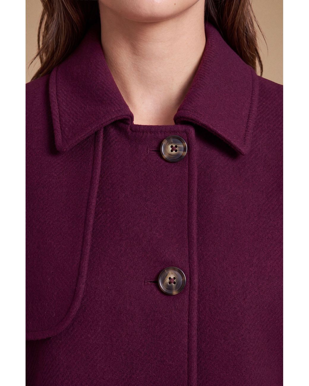 Dorothy Perkins Blue Petite Short Trench Coat