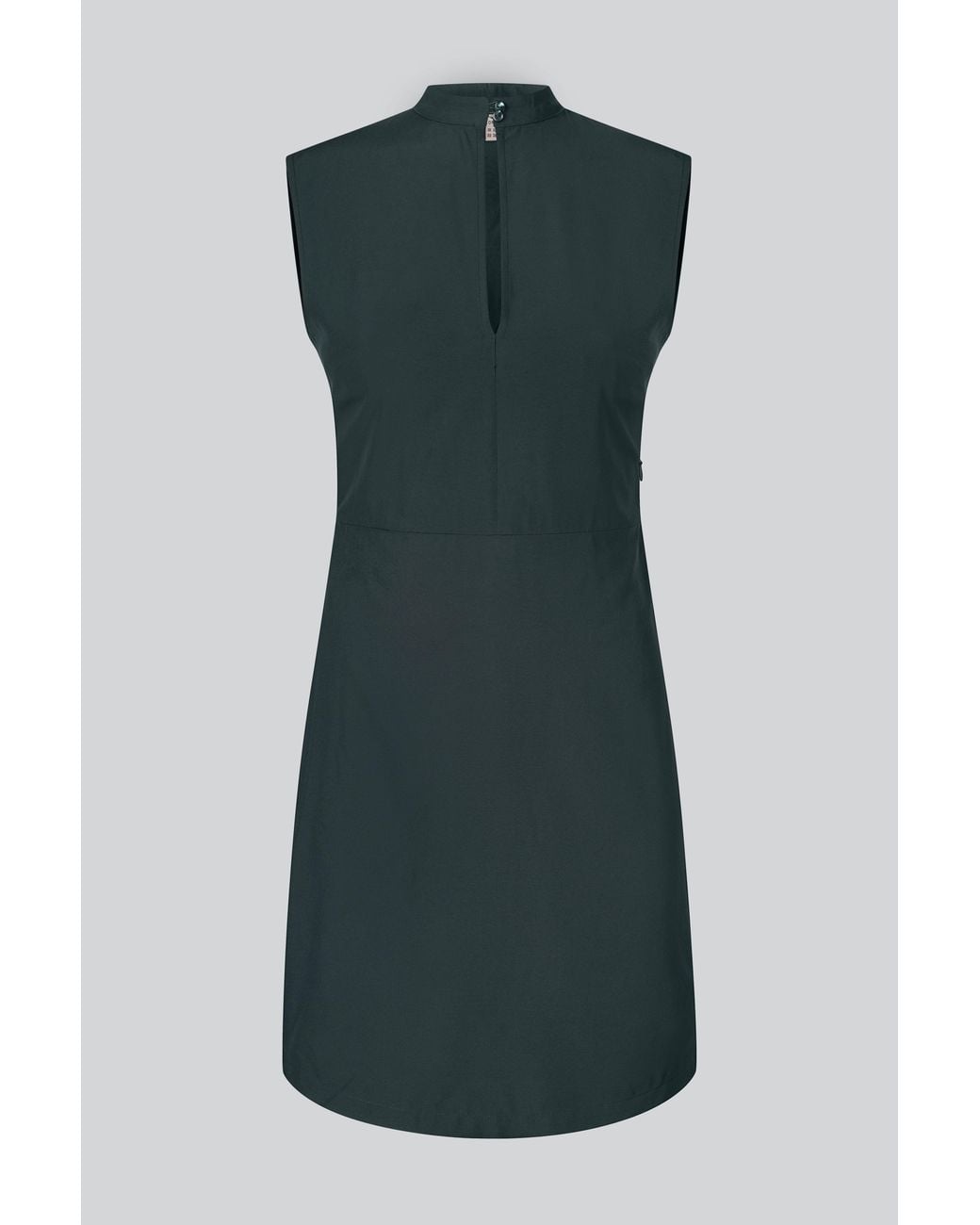 Enorsia Blue Band Collar Sleeveless Chettle Dress