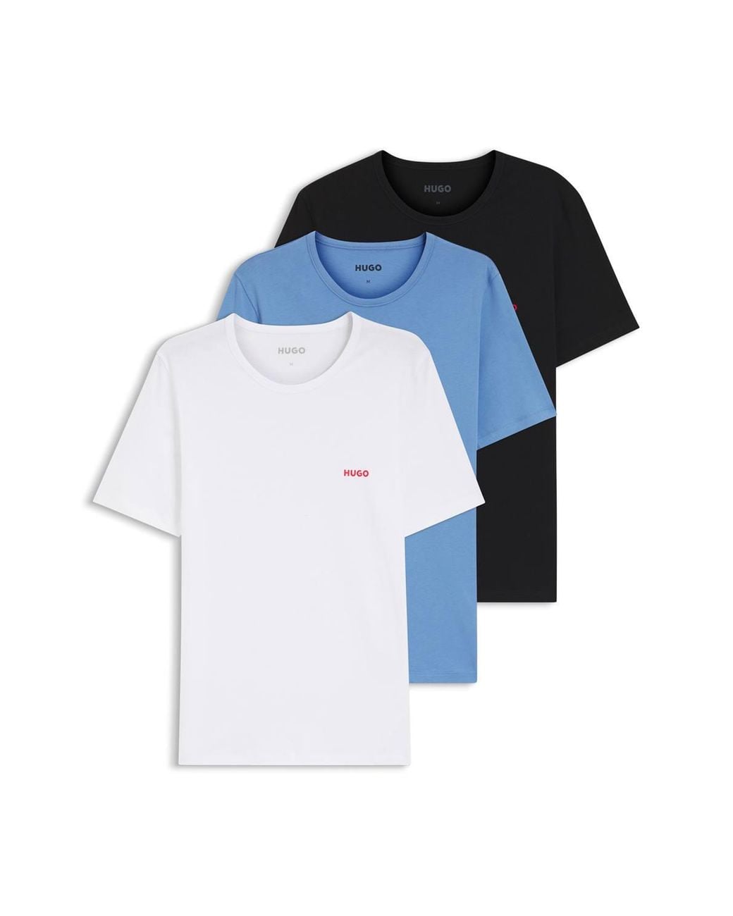 HUGO Blue 3 Pack T-Shirt Multi for men