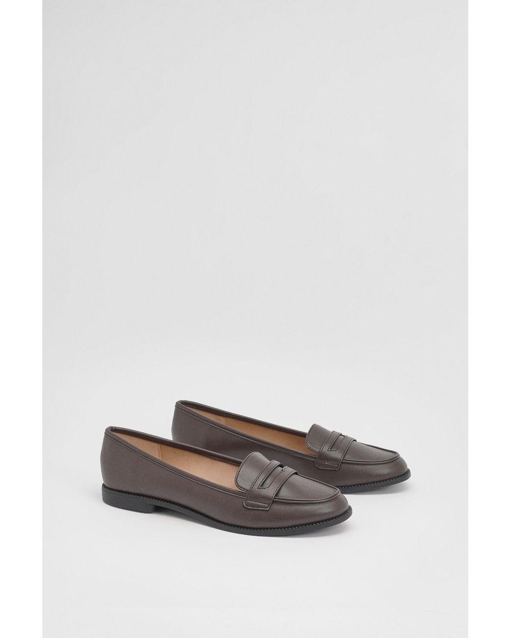 Dorothy Perkins Blue Wide Fit Lara Penny Loafers
