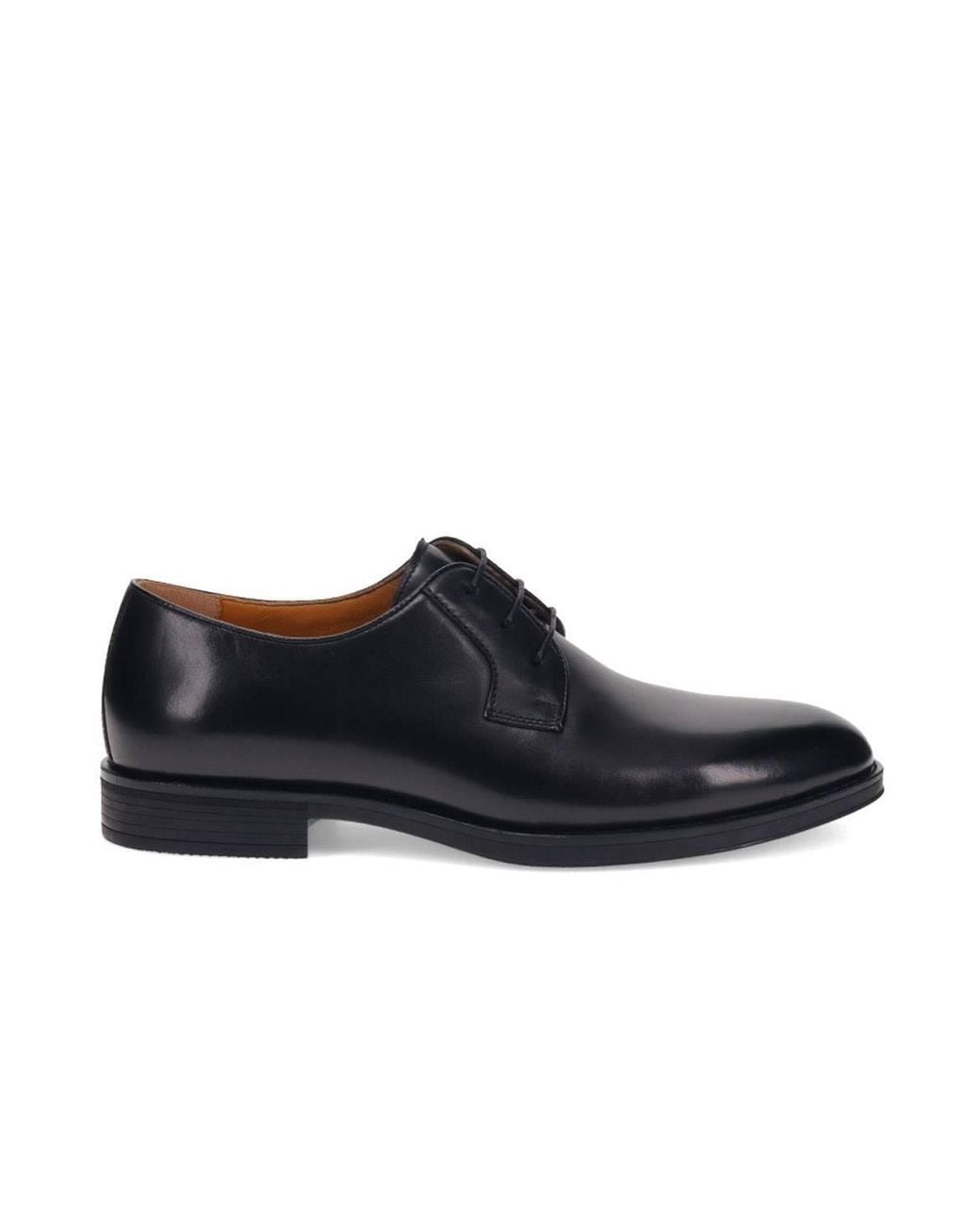 Jones Bootmaker Black Manchester Wide Leather Lace-Ups for men