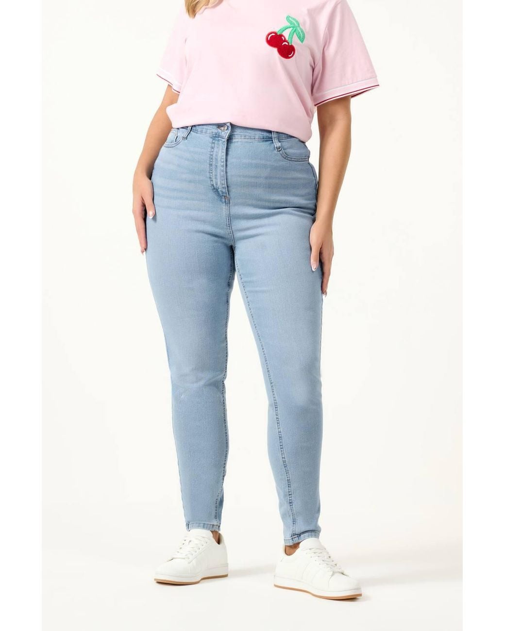 Yours Blue Stretch Skinny Ava Jeans