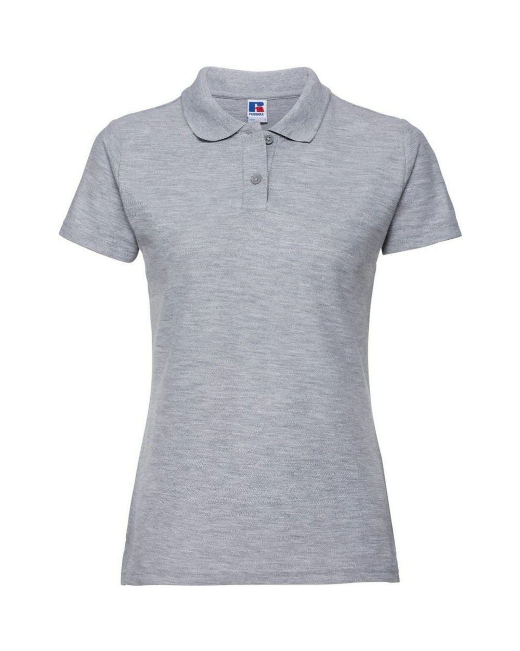 Russell Gray Classic Plain Polycotton Polo Shirt