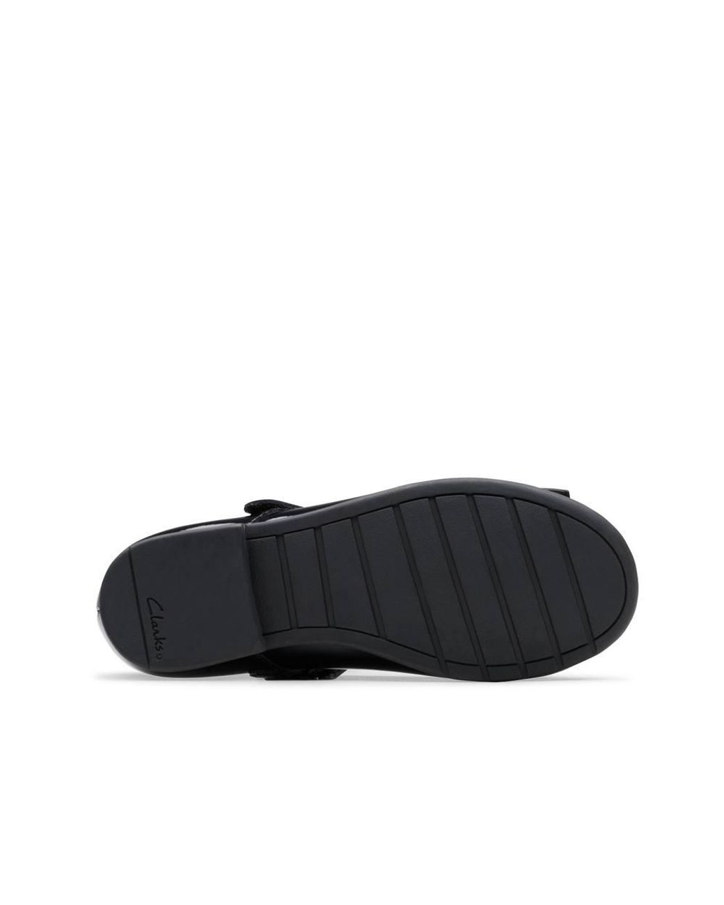 Clarks Black Scala Tap Kid Patent Bar Shoes