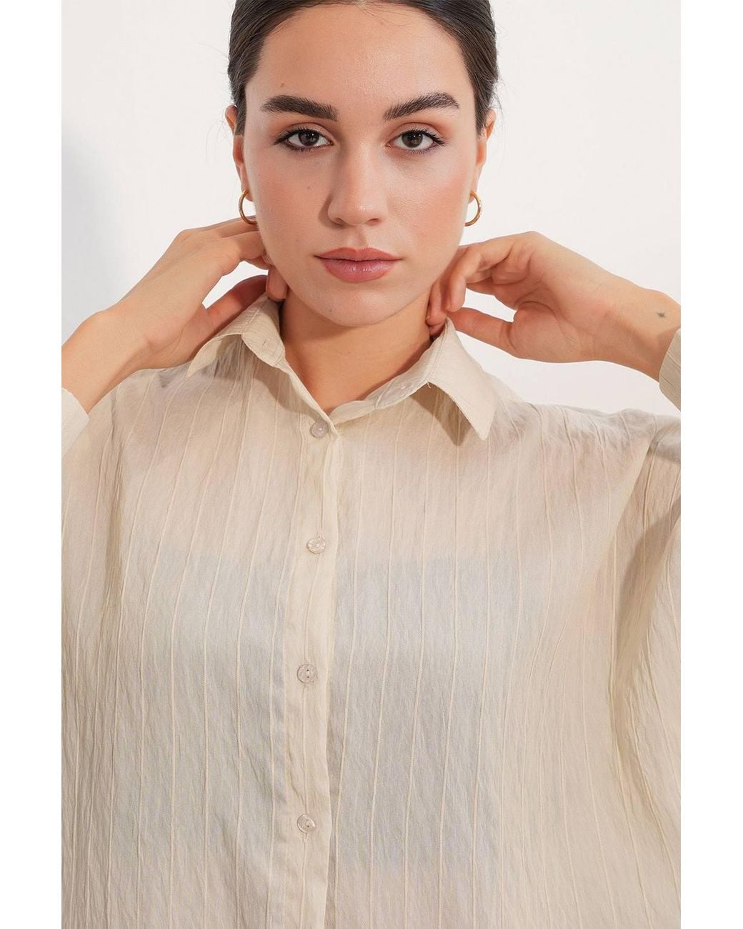 Bigdart Natural Viscose Nylon Shirt