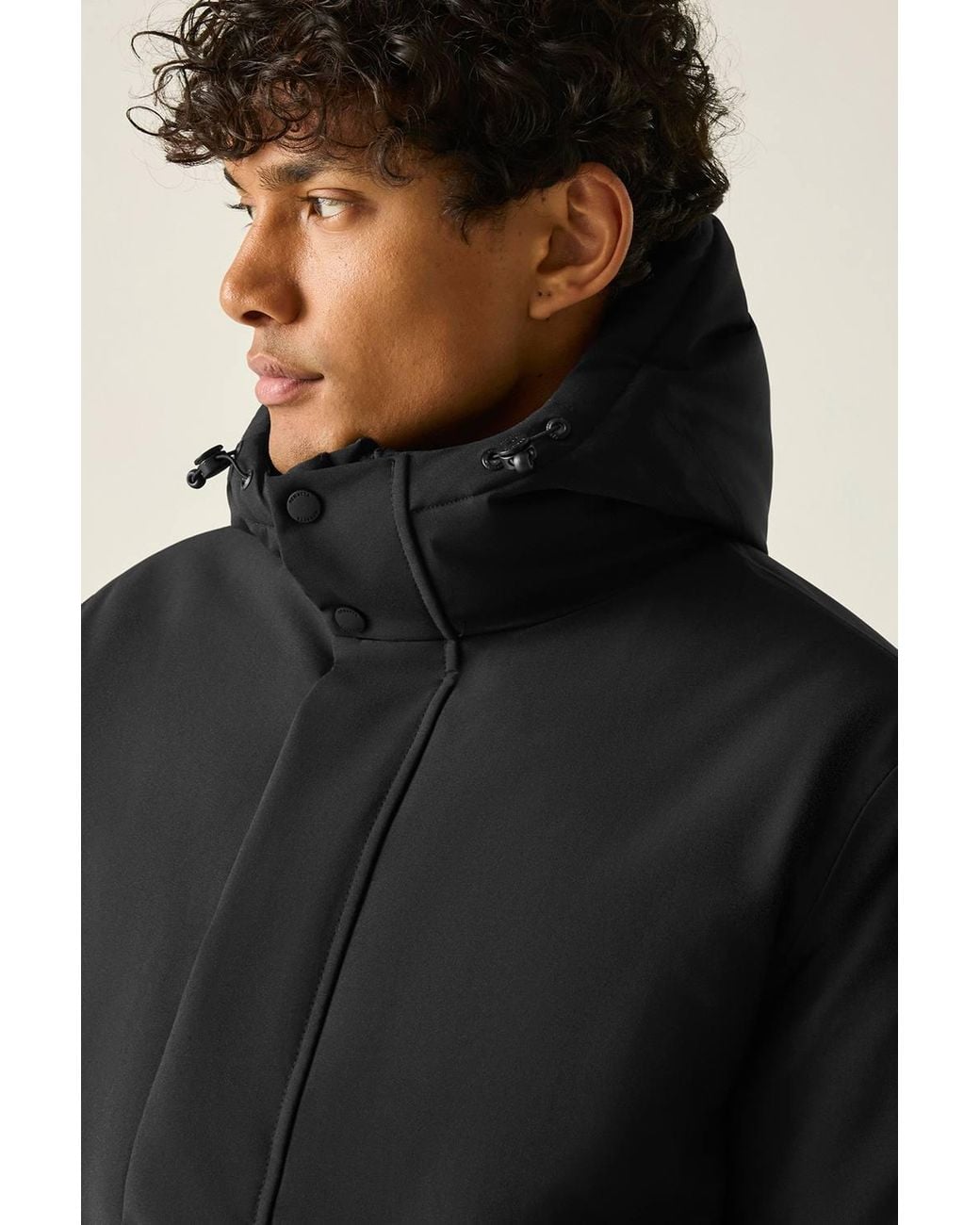 Regatta Black Waterproof Hooded Roan Insulated Jacket for men