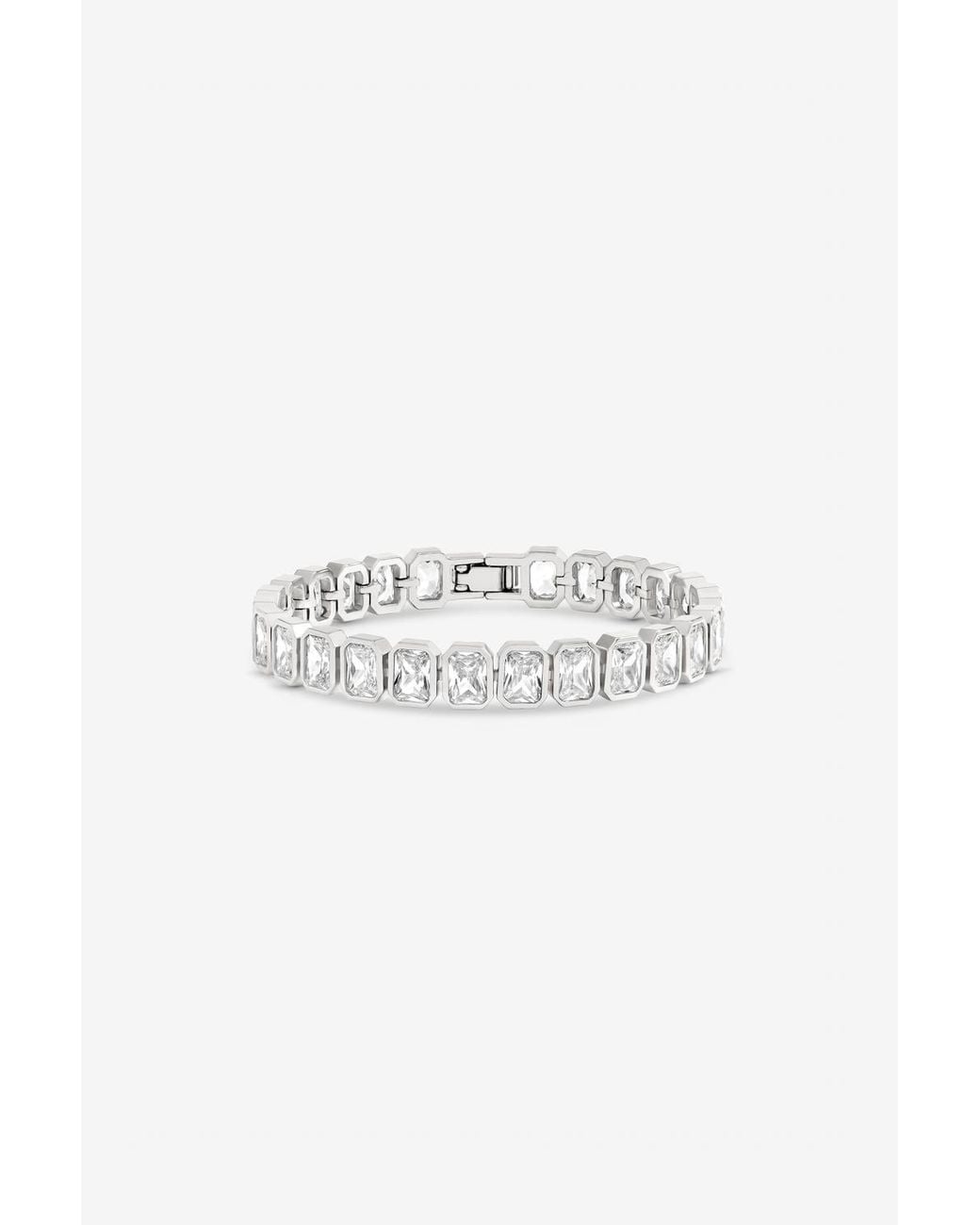 Jon Richard Metallic Rhodium Plated Crystal Bracelet