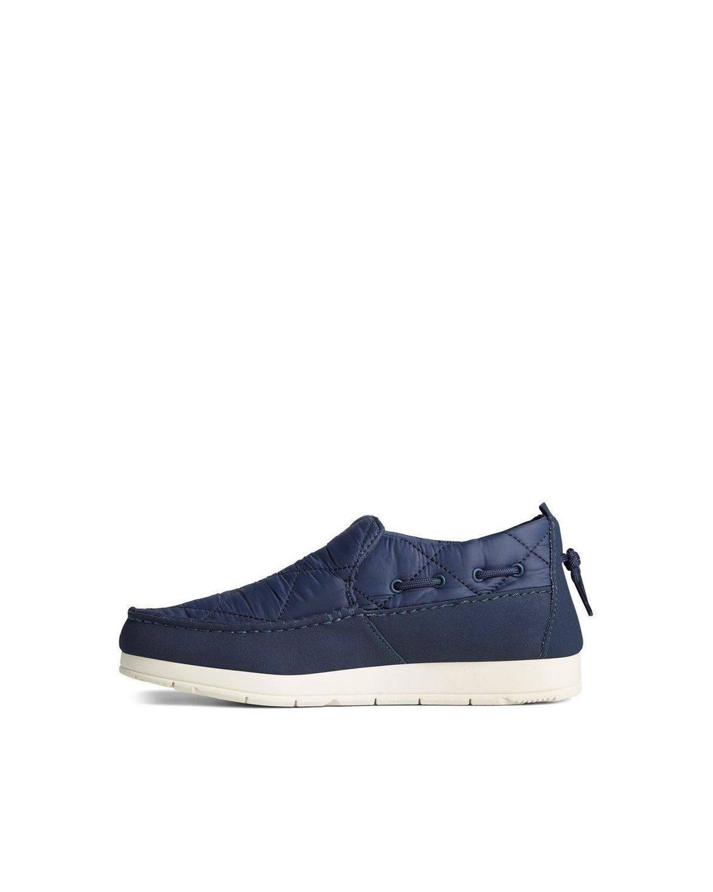 Sperry Top-Sider Blue 'Moc-Sider' Water-Resistant Suede Slip On Shoes