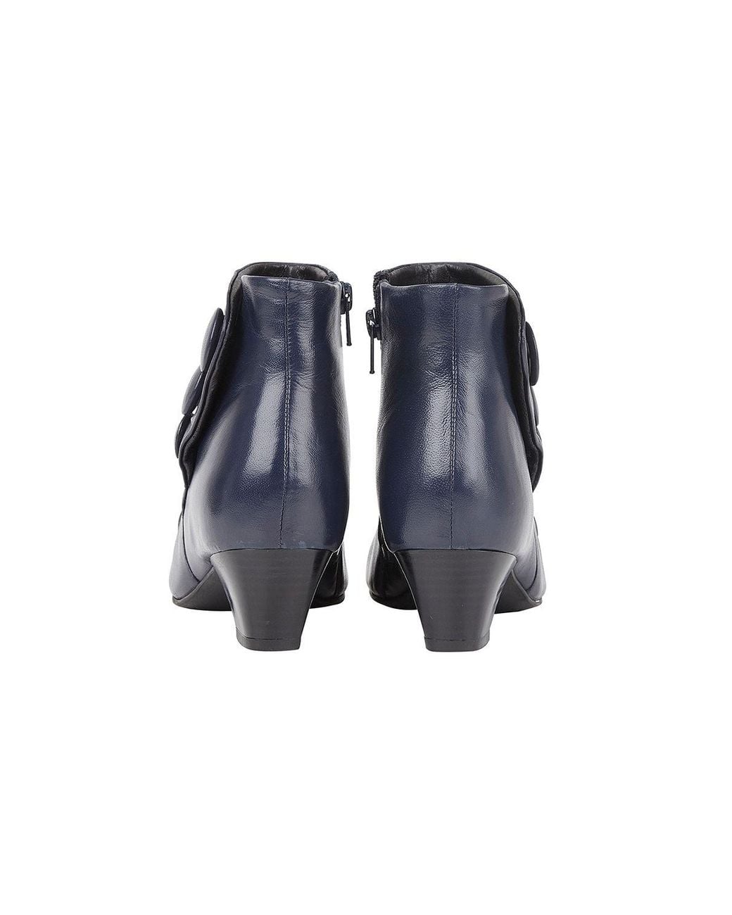 Lotus Blue 'Prancer' Leather Ankle Boots