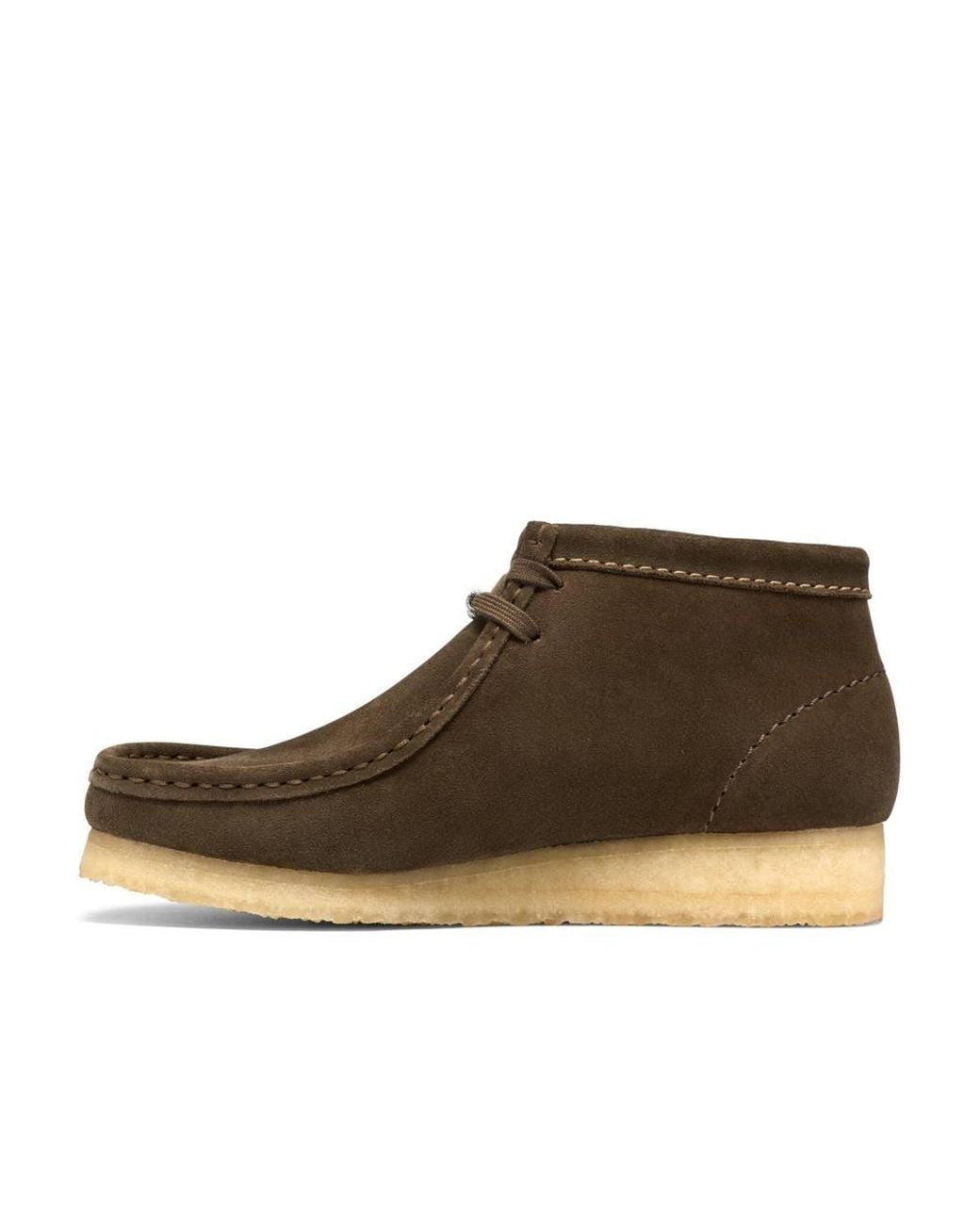 Clarks Brown Wallabee Boot Dark Suede Ankle Boots, Wallabee, Lace Up