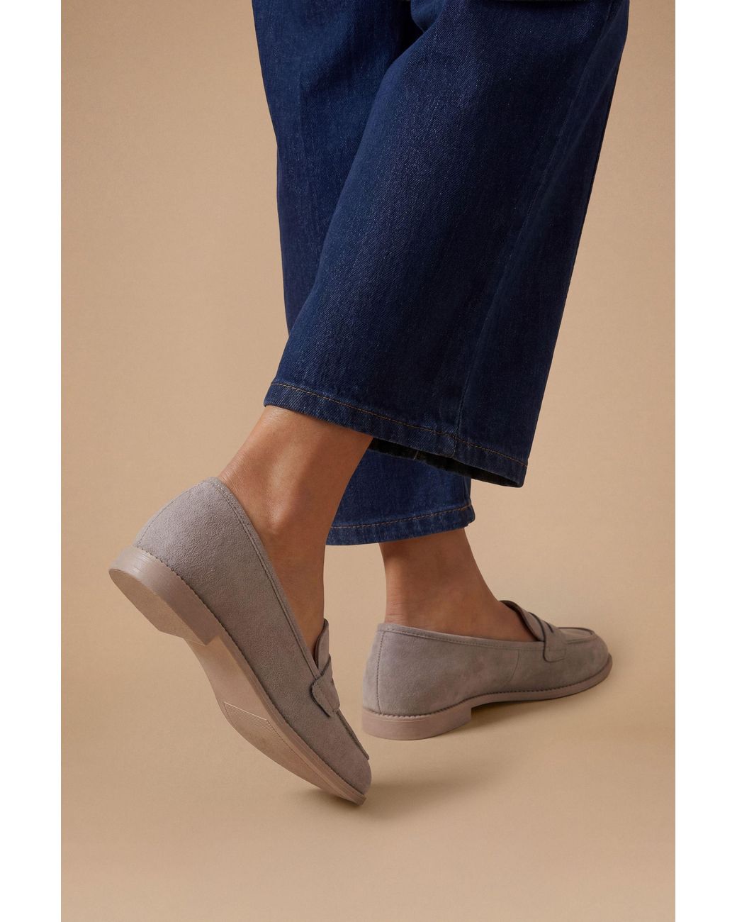 Dorothy Perkins Blue Lara Penny Loafers
