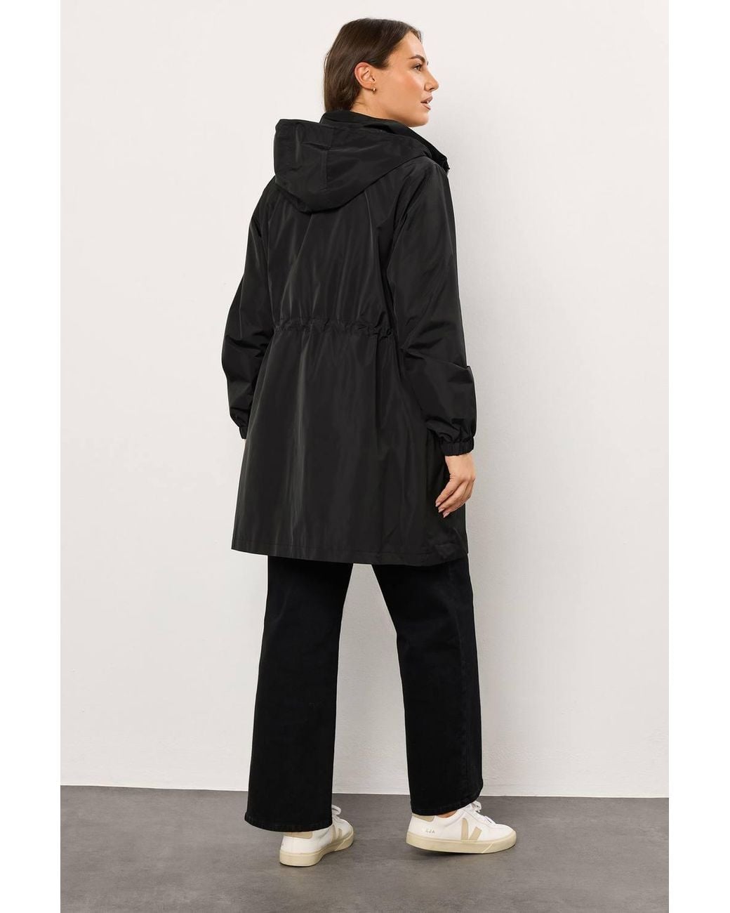 Evans Black Lightweight Rain Jacket
