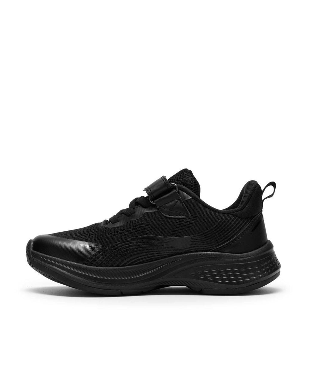 Clarks Black Lumen Hero Kid/ Trainers, Riptape, School Shoes