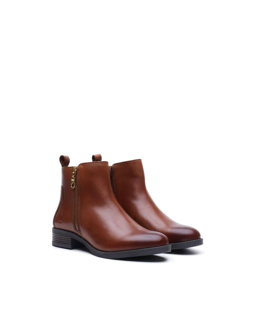 Hush Puppies Brown Perry Zip Boot