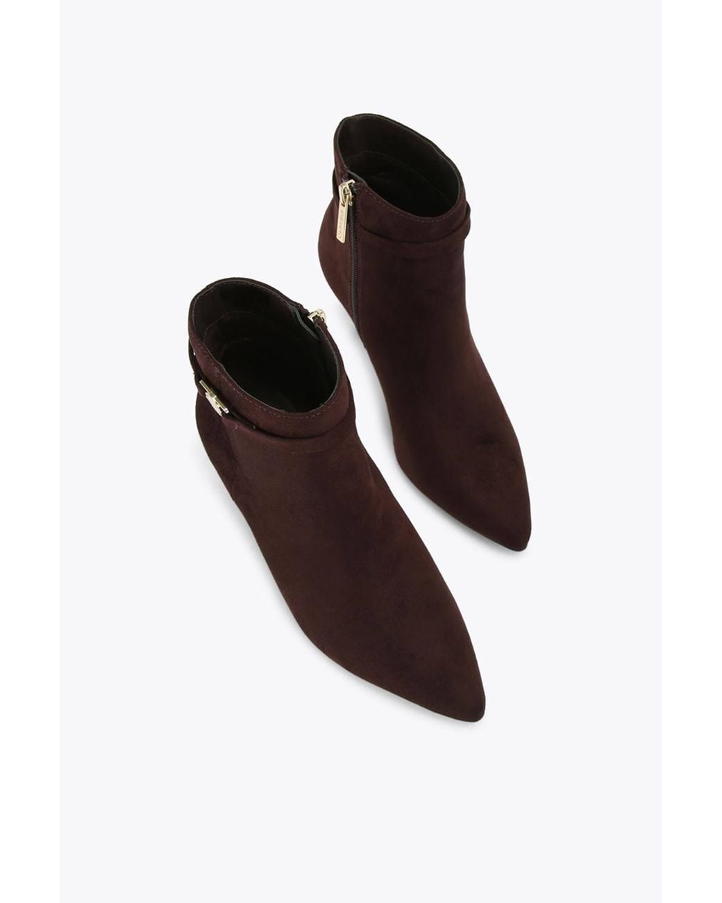 Carvela Kurt Geiger Brown 'Flute Coin' Fabric Boots