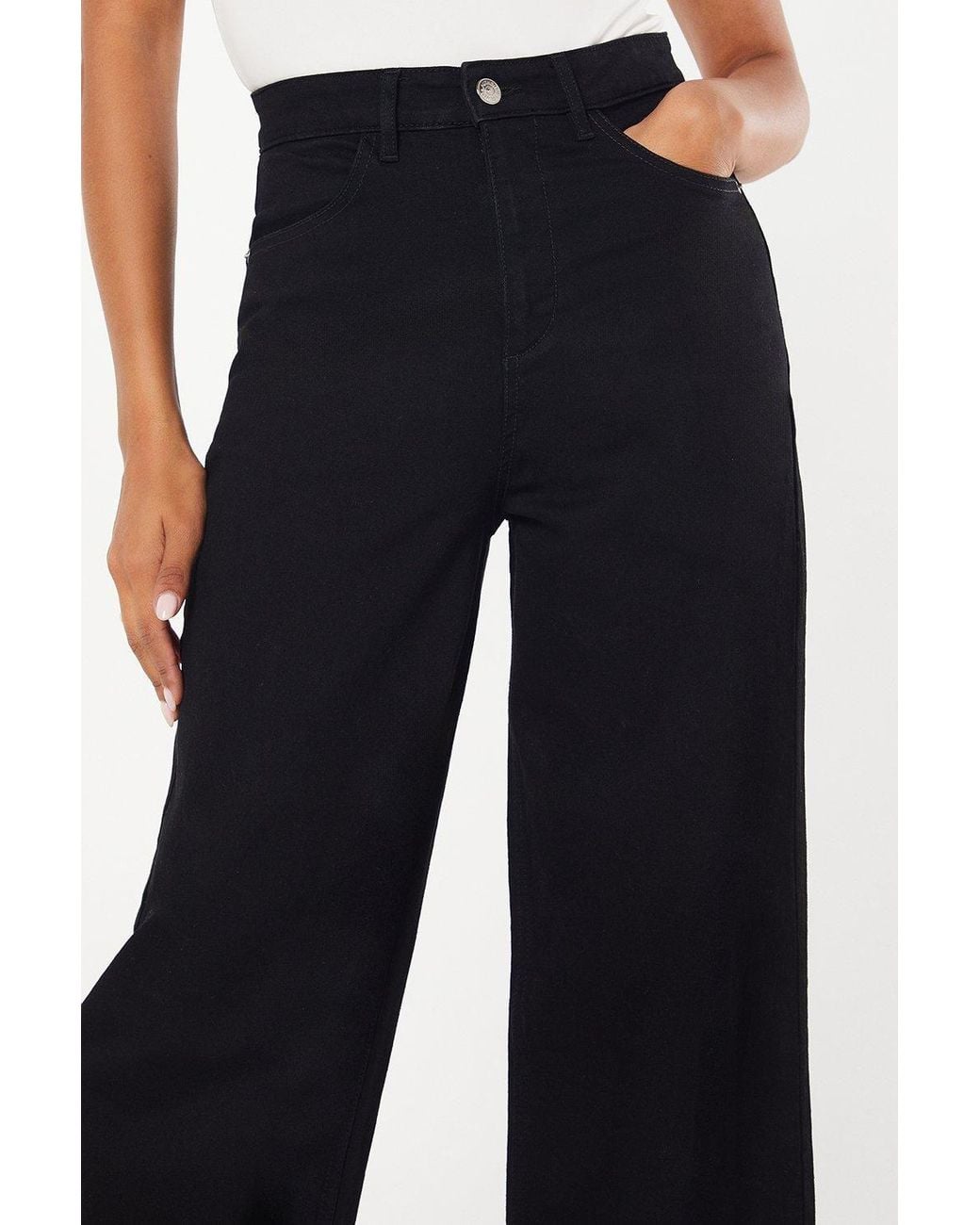 Dorothy Perkins Blue Wide Leg Denim Jeans