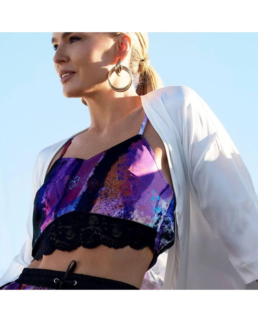 Zafur official Purple Half Cami