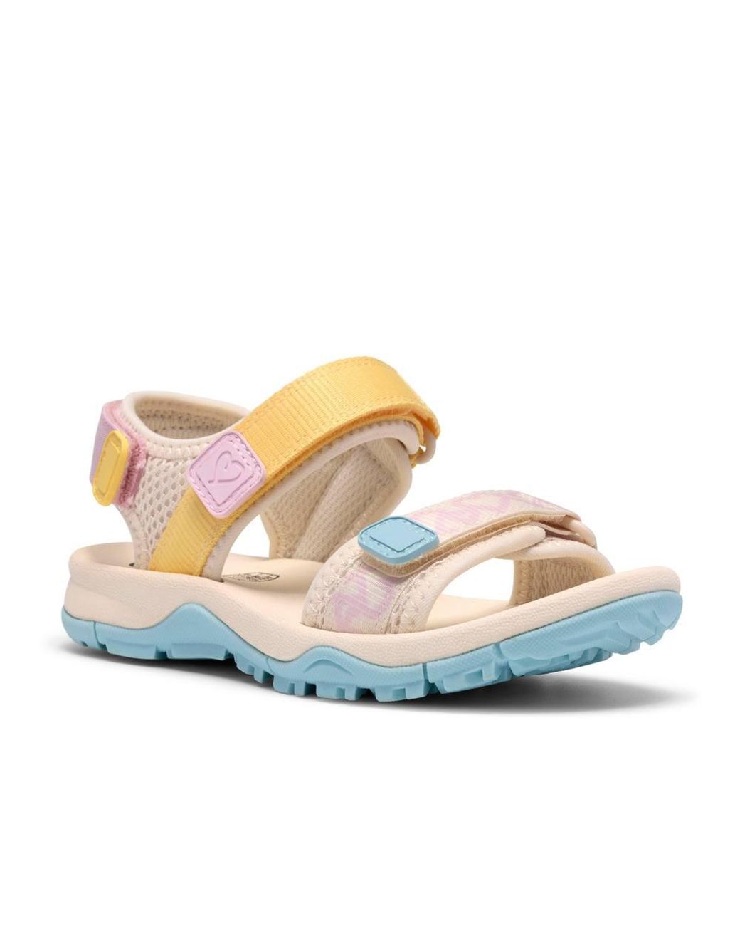 Clarks Blue Wharf Tide Kid Combination Flat Sandals, Two Part Sandals