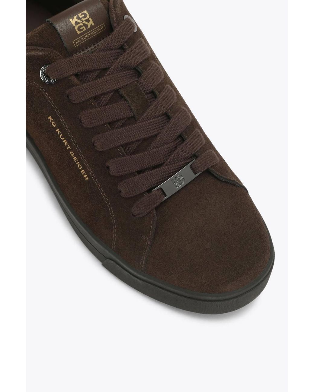 KG by Kurt Geiger Brown 'Noah Suede' Suede Trainers for men