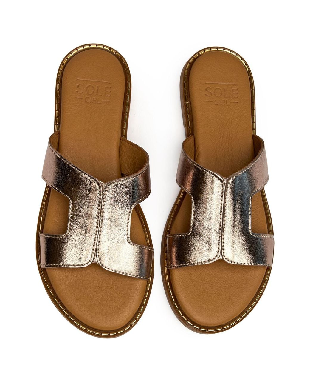 Sole Brown Noor Slide Sandals