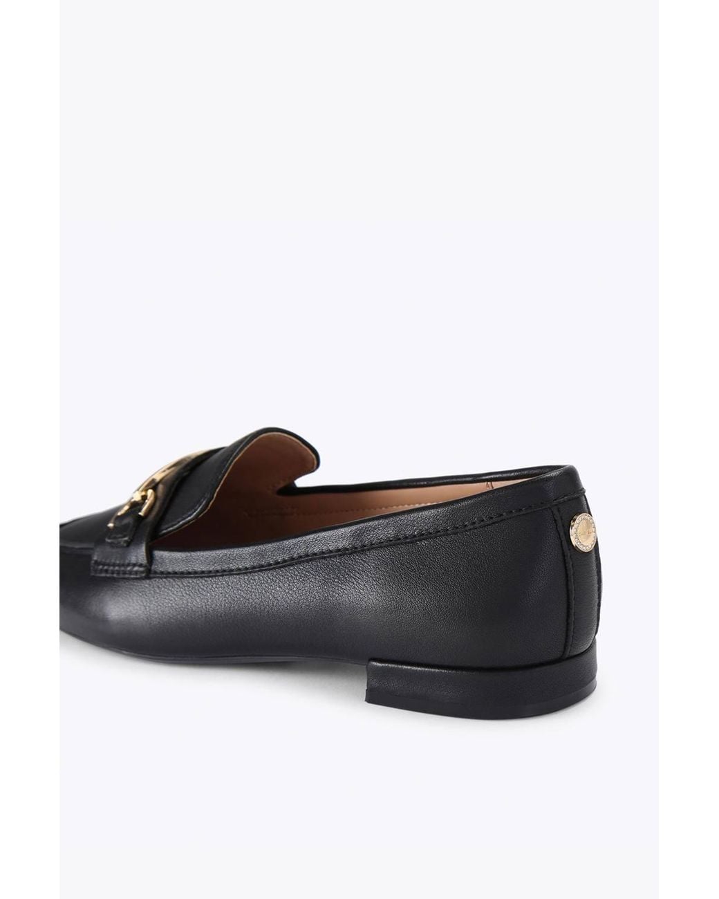 Carvela Kurt Geiger Black 'Passo Flat' Leather Flats