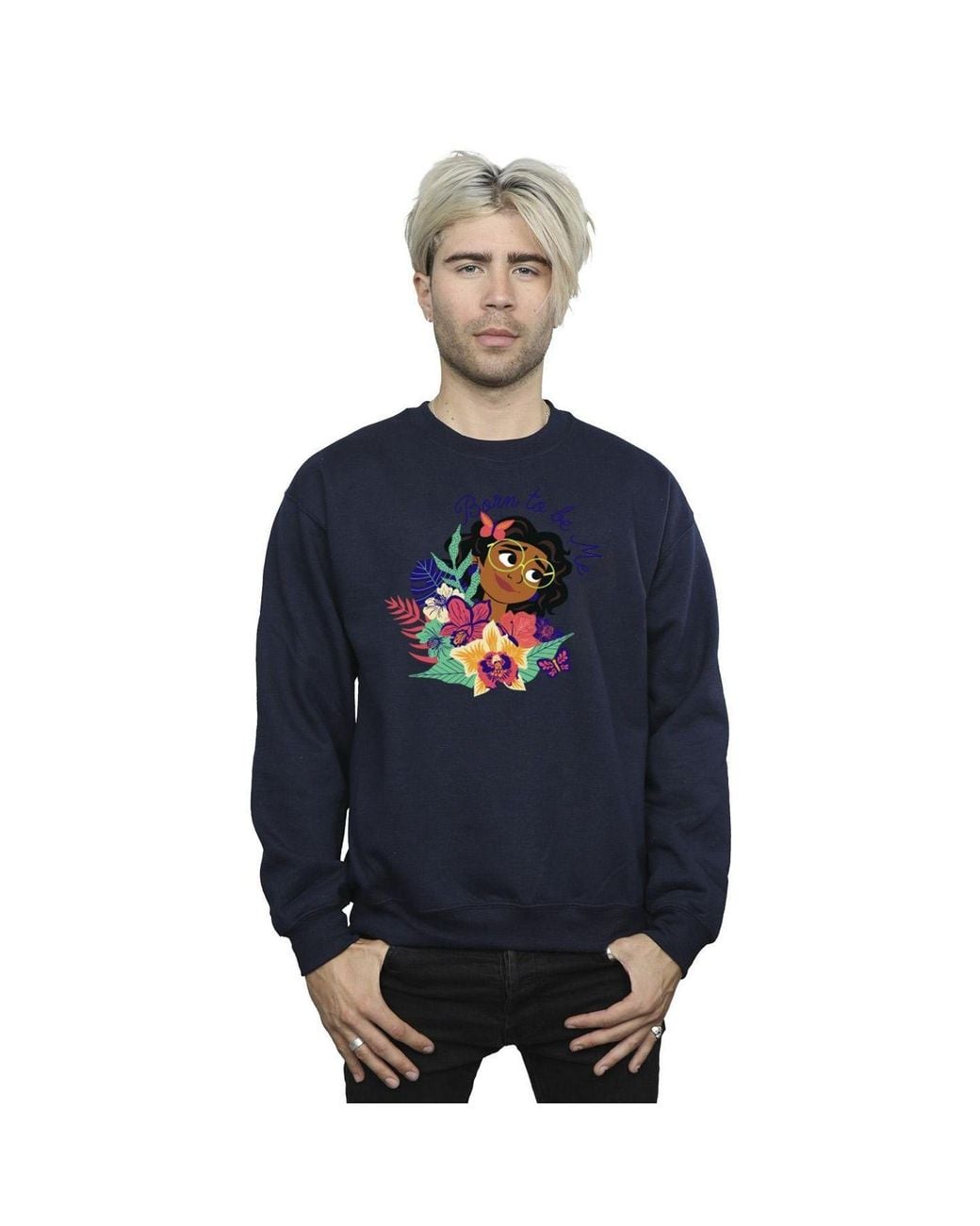 Disney Blue Encanto Born To Be Me Sweatshirt for men