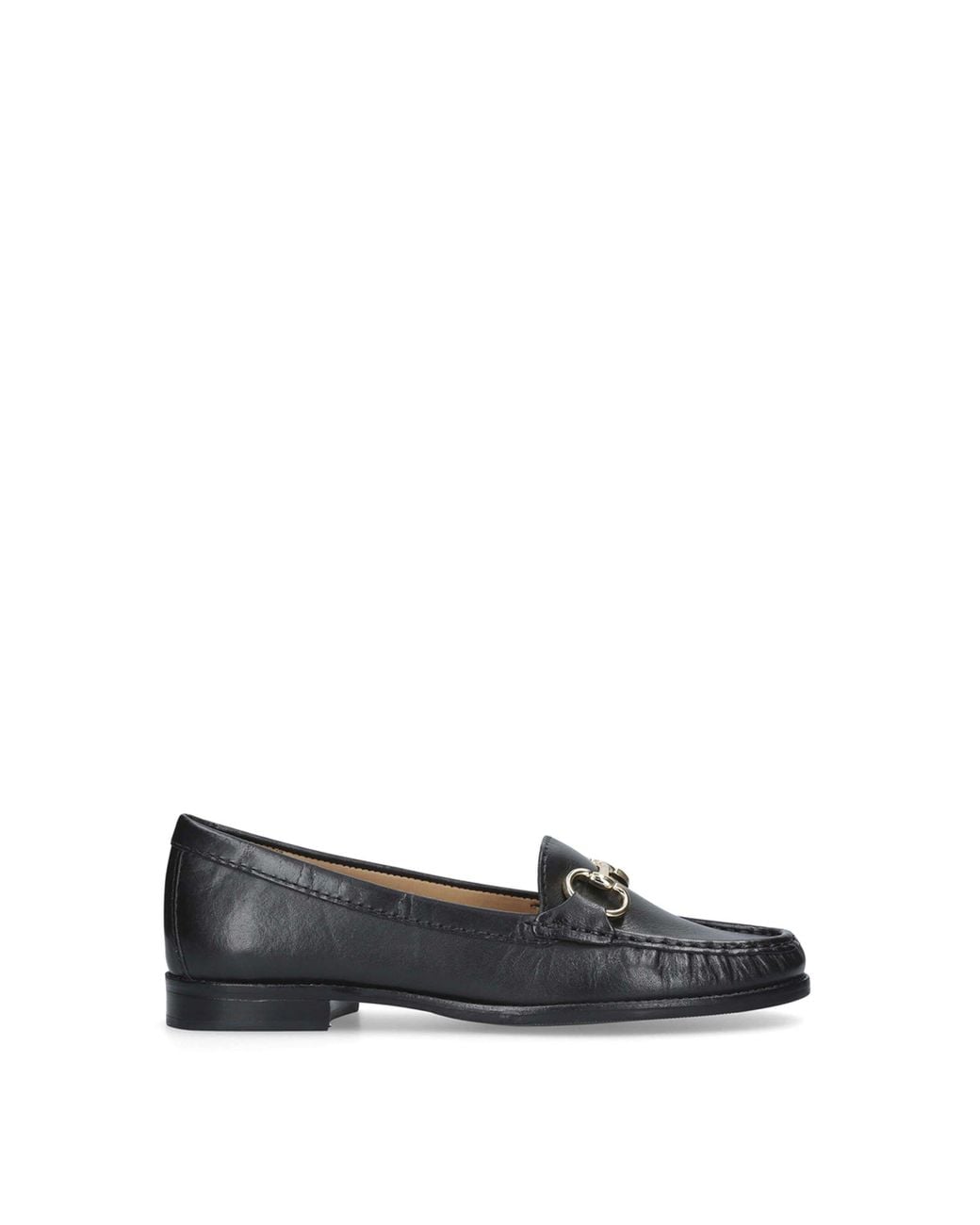 Carvela Kurt Geiger White 'Click' Leather Flats